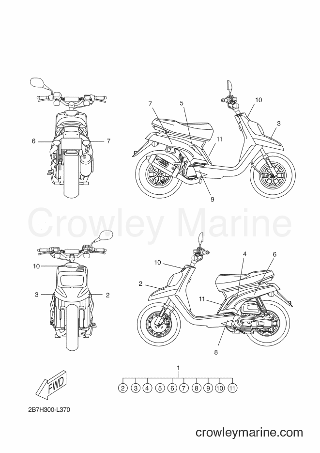 2012 Scooter CW50N - CW50N (2B7H) [030] - GRAPHIC & EMBLEM