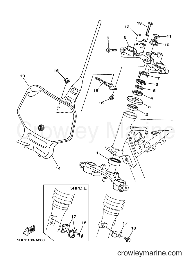 2002 Dirt Bike TT-R125 - TT-R125 (5HPB) [060] - STEERING