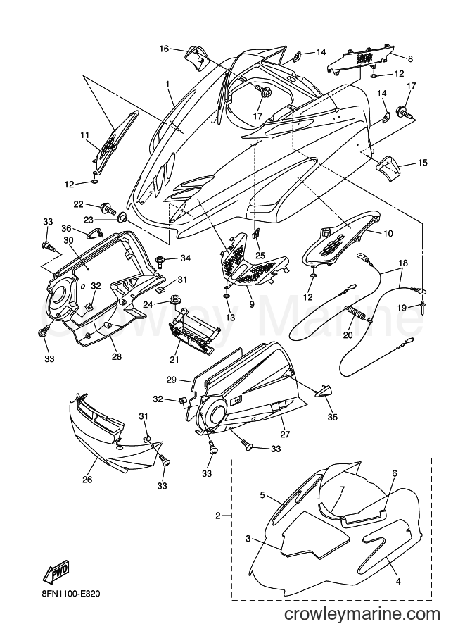 2006 Snowmobile VK10 - VK10 (8FN2) [020] - SHROUD