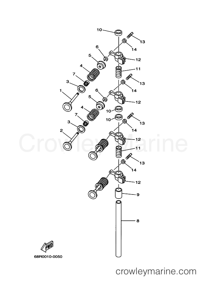 Yamaha Motors FT8D (69G2) [050] - VALVE