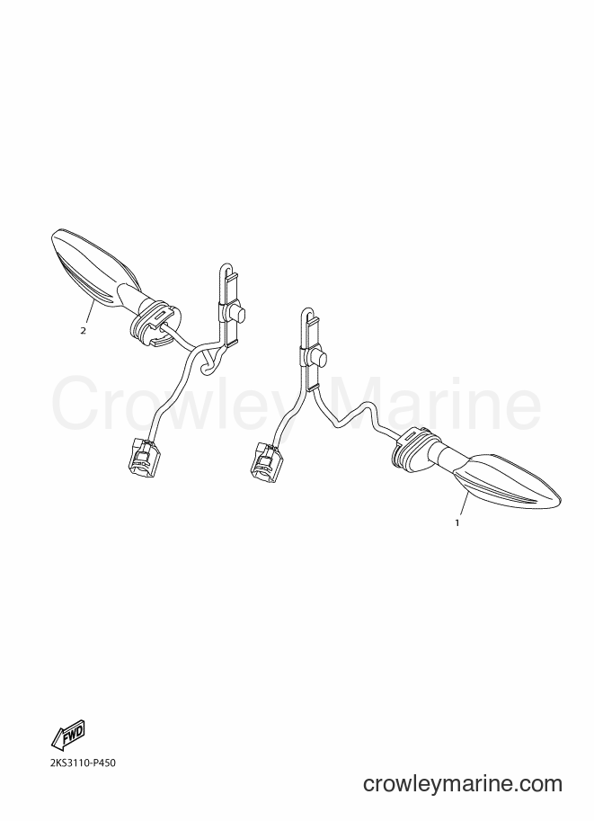 2016 Sport Bike YZF-R1 - YZF-R1 (2CRF) [010] - FLASHER LIGHT