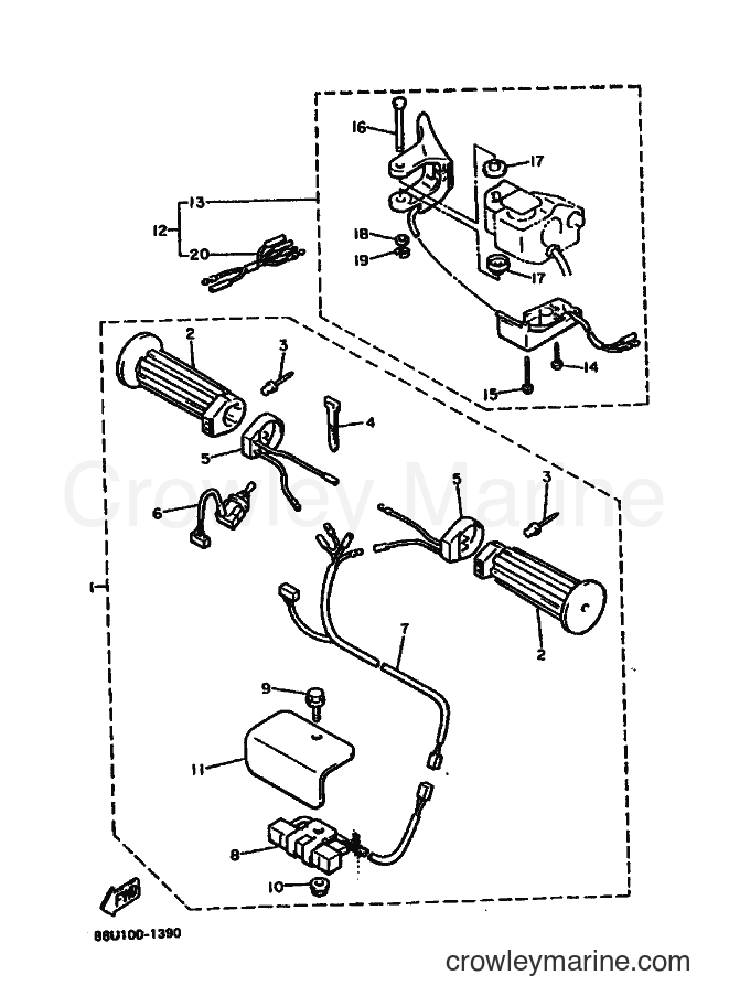 1991 Snowmobile SR540 - SR540 (88U1) [010] - ALTERNATE 2