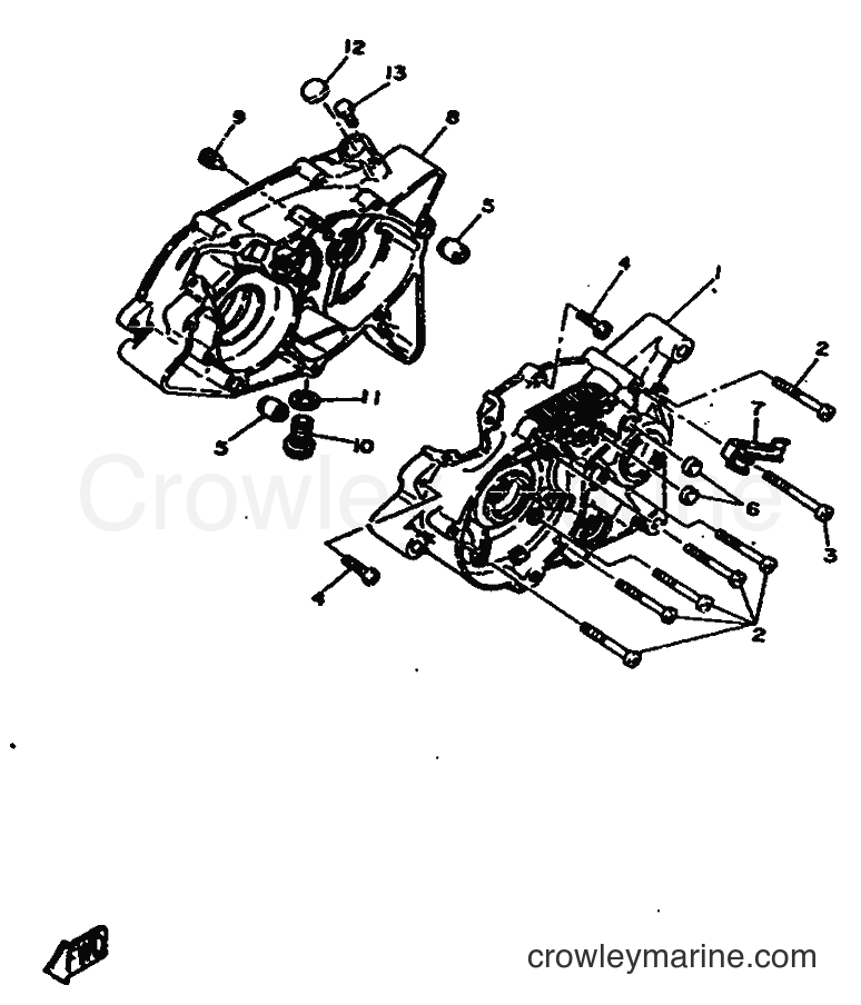 Yamaha Motors DT75 (2RY) [999] - CRANKCASE