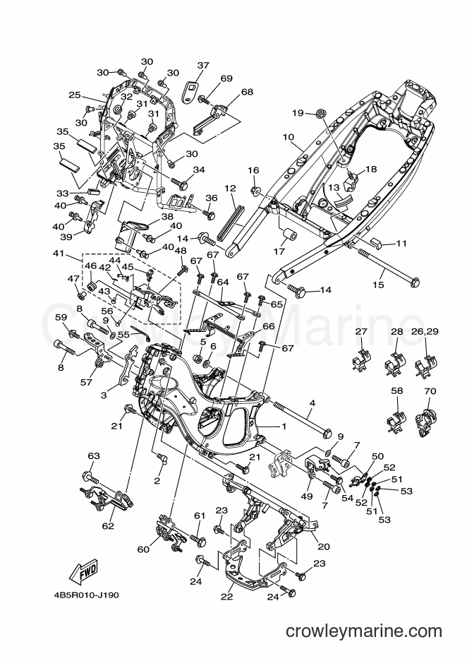 Yamaha Motors XP500 (1UD2) [010] - FRAME