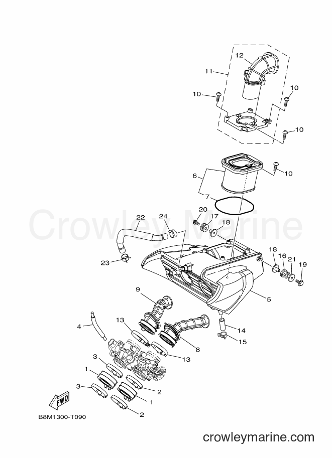Yamaha Motors MTN690-U (B8M1) [010] - INTAKE