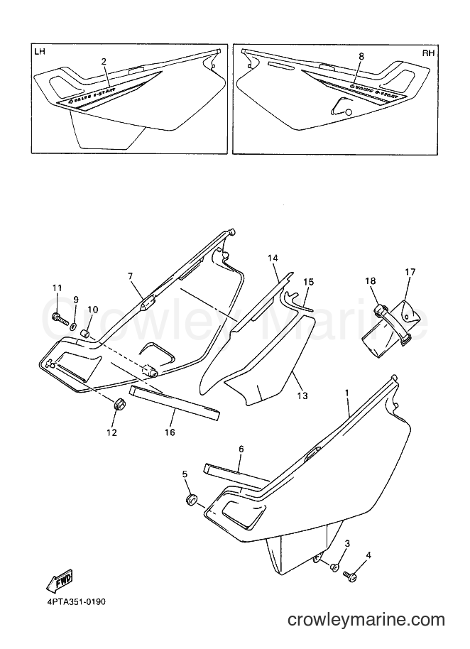 2000 Dirt Bike XT600E - XT600E (4PTA) [080] - SIDE COVER