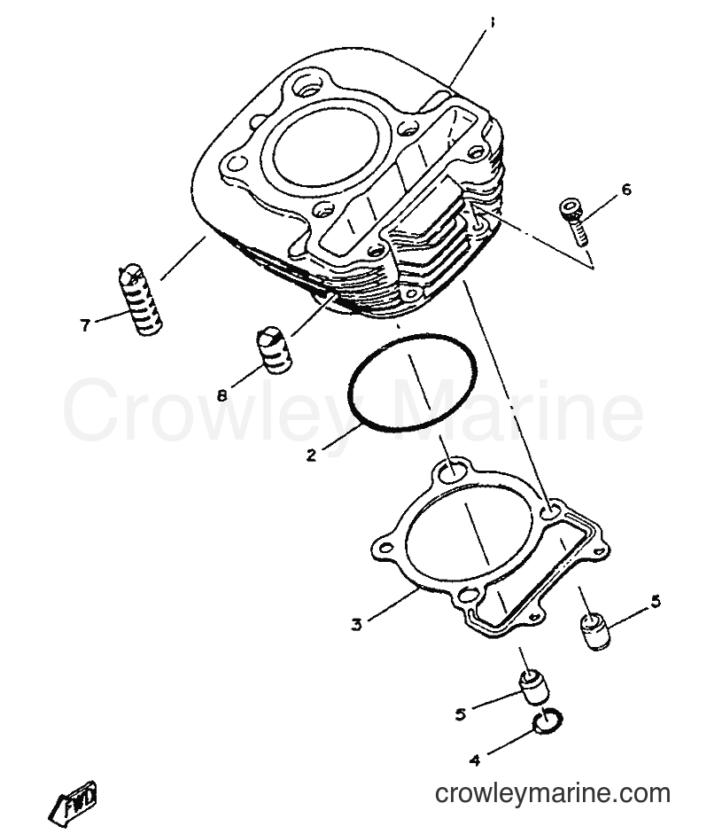 Yamaha Motors SR125 (2JW) [999] - CYLINDER