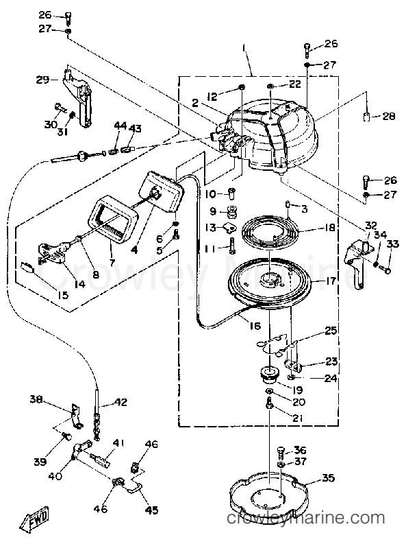 Yamaha Motors 40SG - MANUAL STARTER
