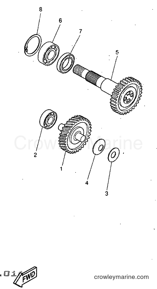 1998 Scooter YQ50 - YQ50 (5CK2) [010] - TRANSMISSION
