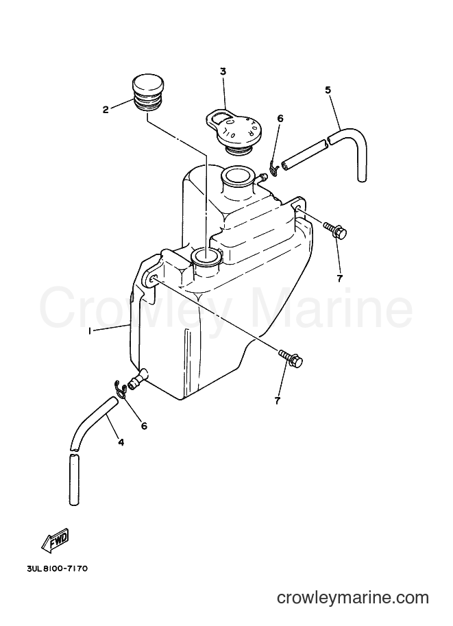 2000 Dirt Bike RT100 - RT100 (3ULB) [030] - OIL TANK
