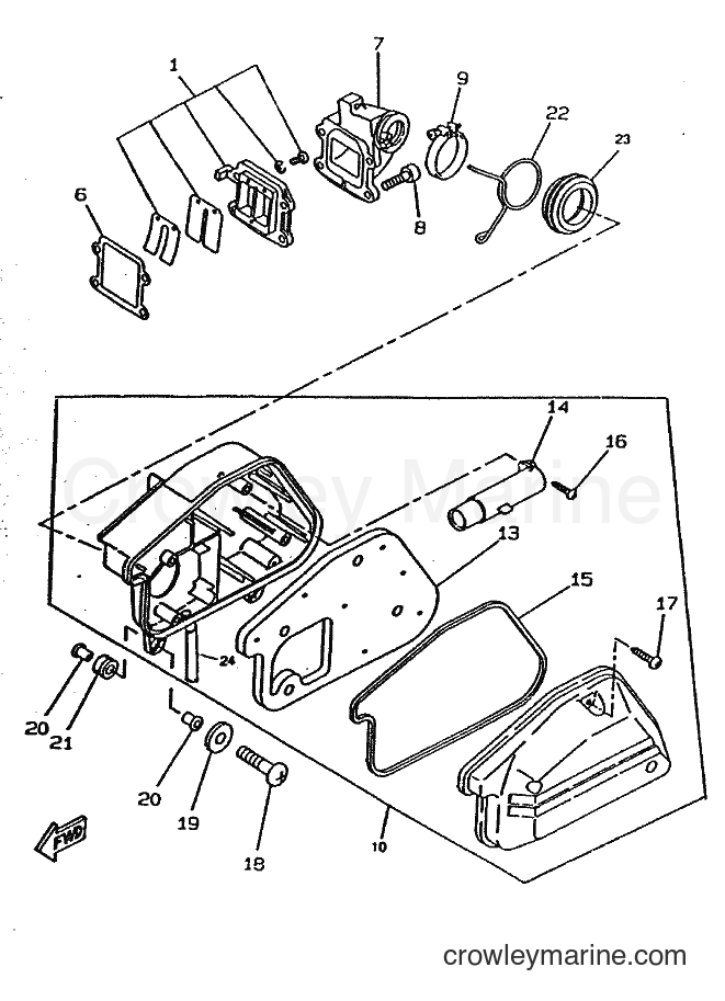 1998 Scooter CW50 - CW50 (4RW3) [010] - INTAKE