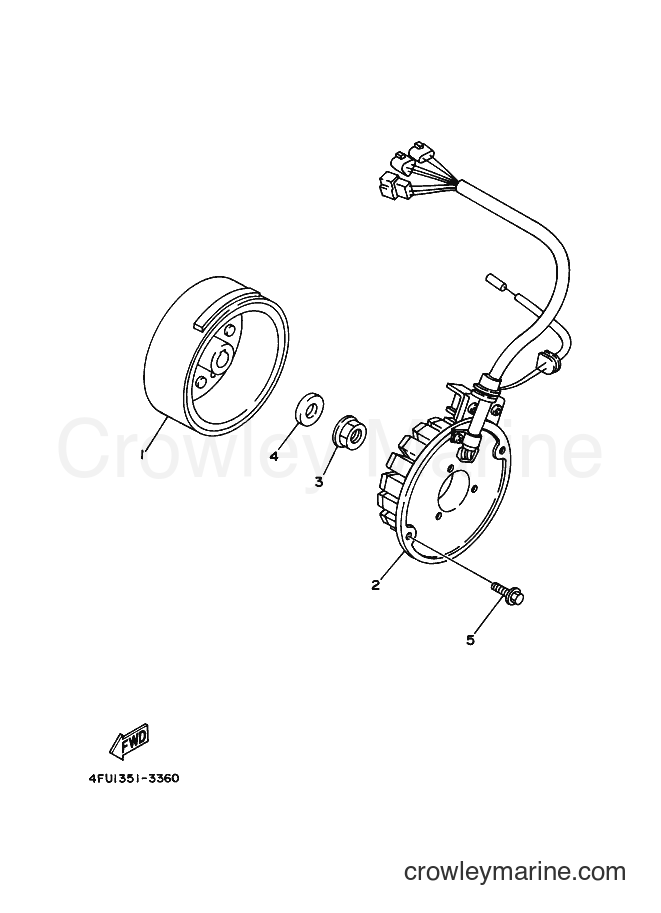 2002 Dirt Bike TDR125 - TDR125 (5ANC) [040] - GENERATOR