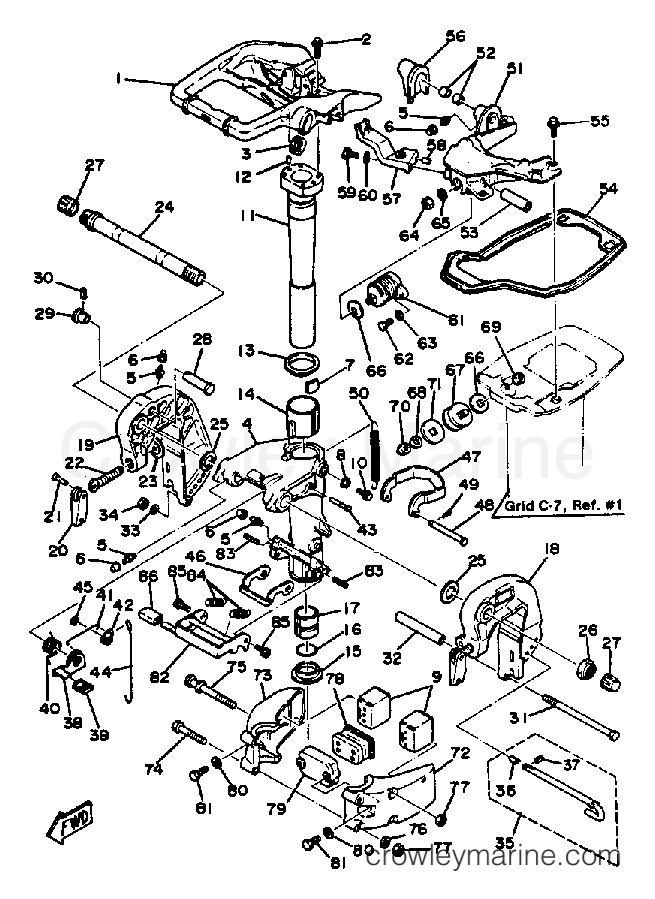 Yamaha Motors 25LK - BRACKET