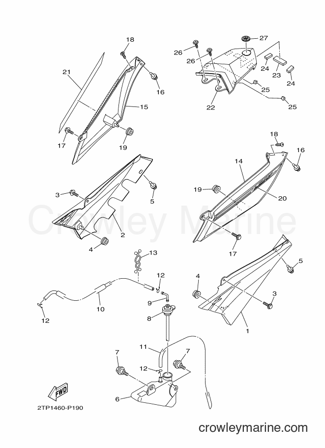2015 Street Bike FZ150 - FZ150 (2TP1) [010] - SIDE COVER