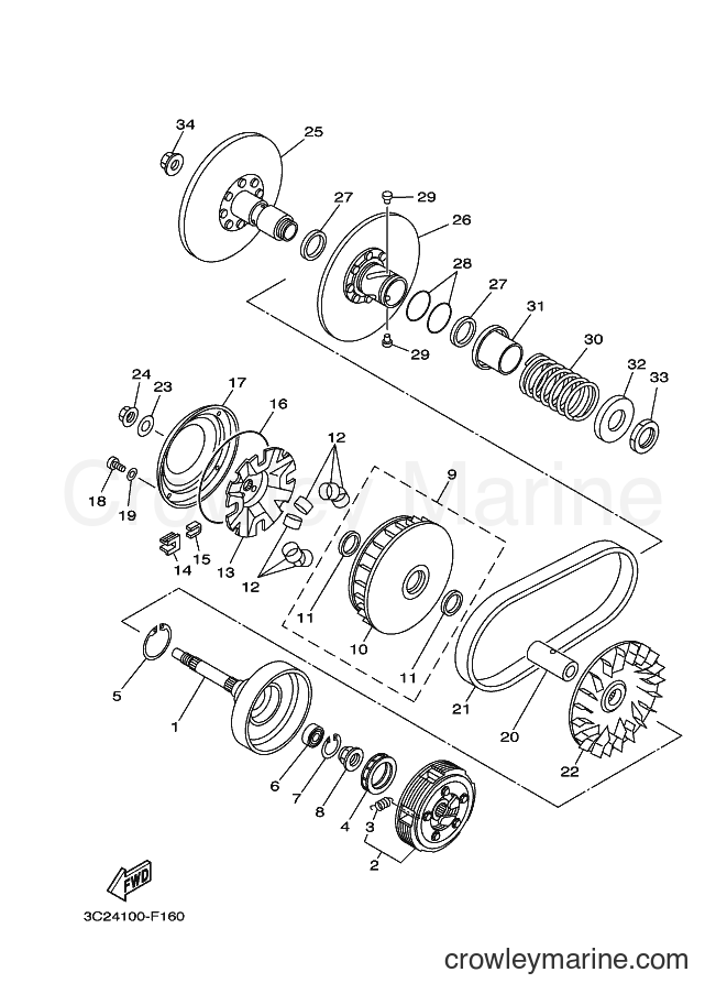 2008 ATV YFM450FAS - YFM450FAS (3C2E) [010] - CLUTCH