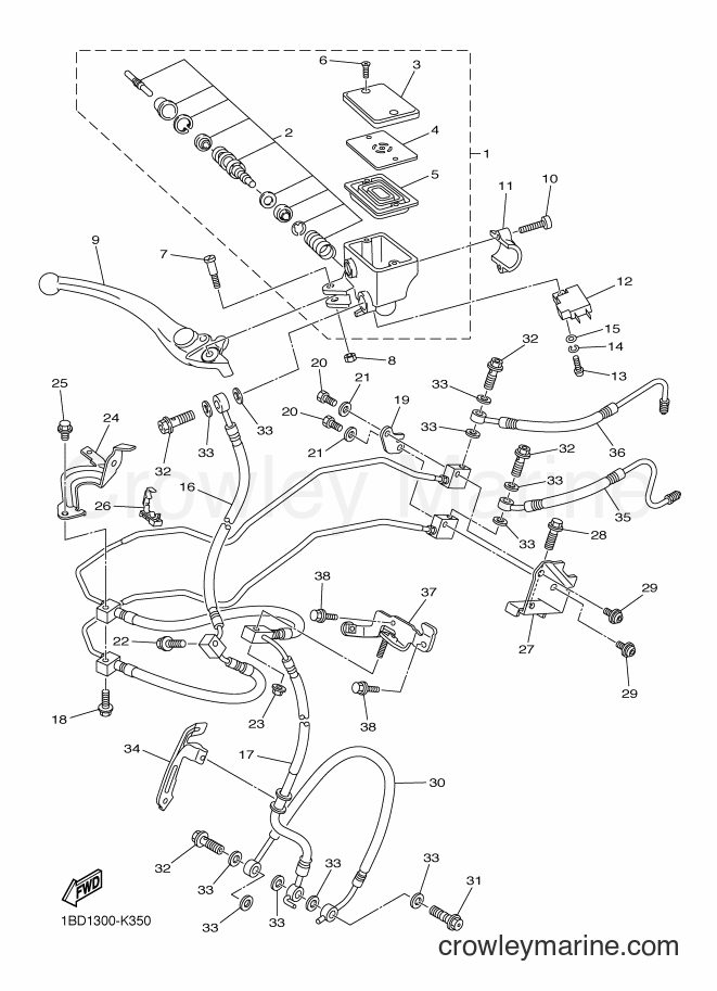 2012 Street Bike FZ8-SA - FZ8-SA (1BD2) [050] - FRONT MASTER CYLINDER