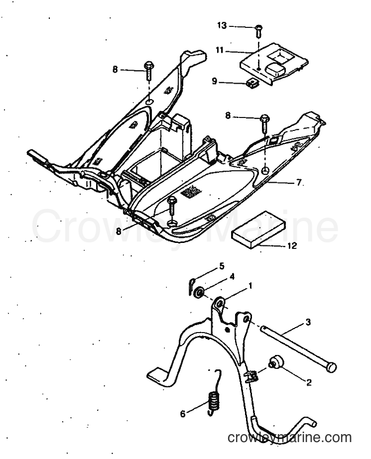 1999 Scooter YQ50 - YQ50 (5HEA) [010] - STAND & FOOTREST