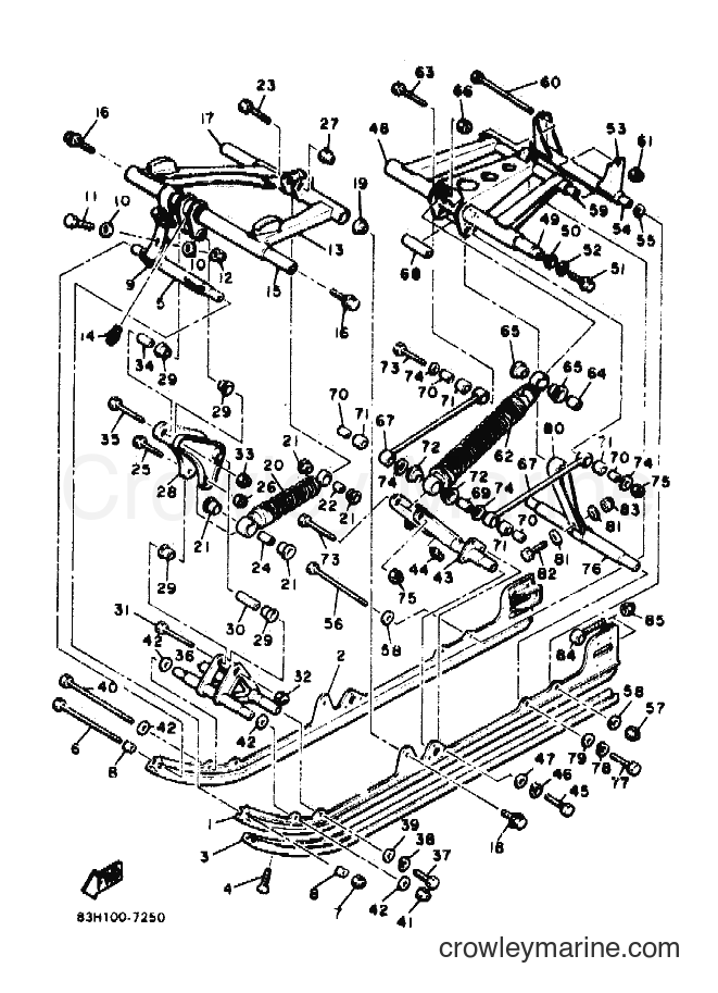 1991 Snowmobile VMX540 - VMX540 (88D1) [010] - TRACK SUSPENSION 2