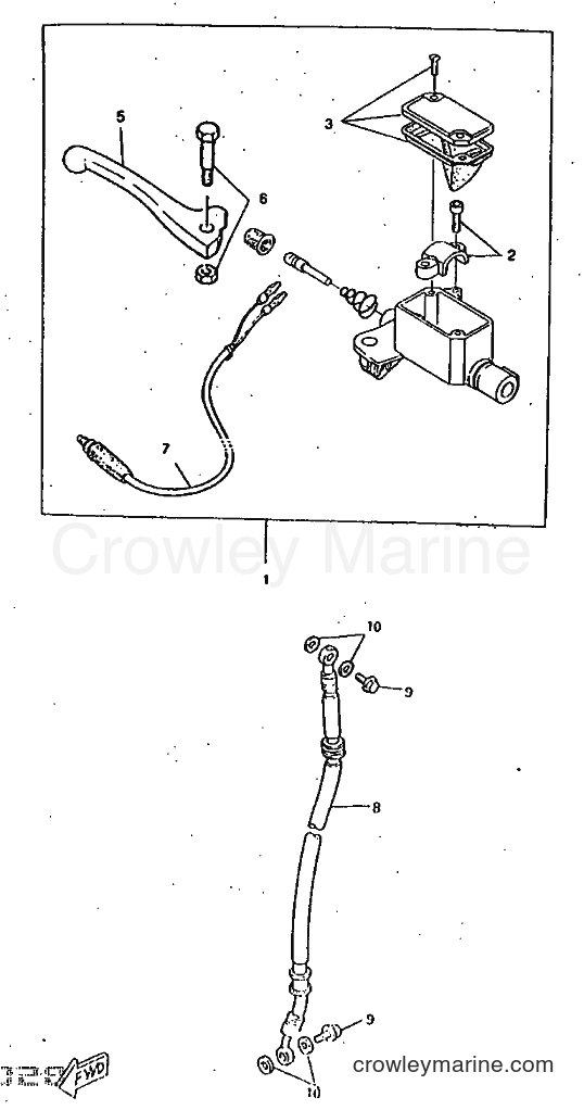 1997 Scooter CW50RSX - CW50RSX (5AA1) [999] - FRONT MASTER CYLINDER