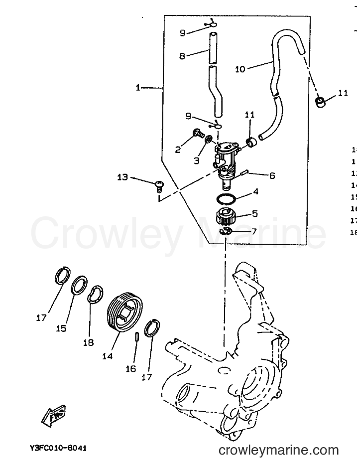 1990 Scooter CW50 - CW50 (3VL1) [999] - OIL PUMP