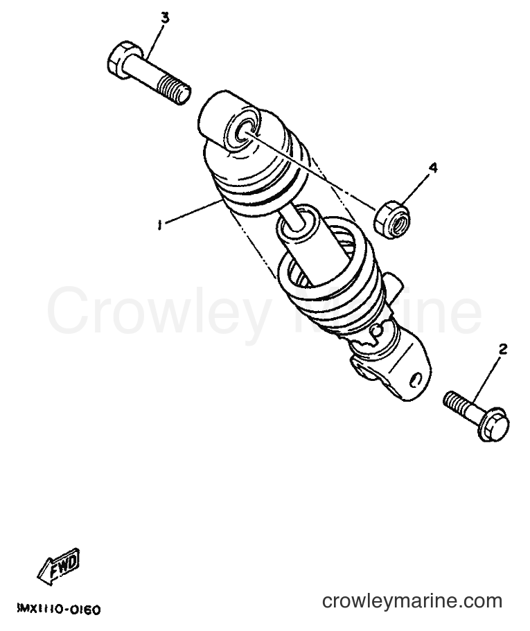1995 Scooter CW50 - CW50 (3WV7) [999] - REAR ARM & SUSPENSION
