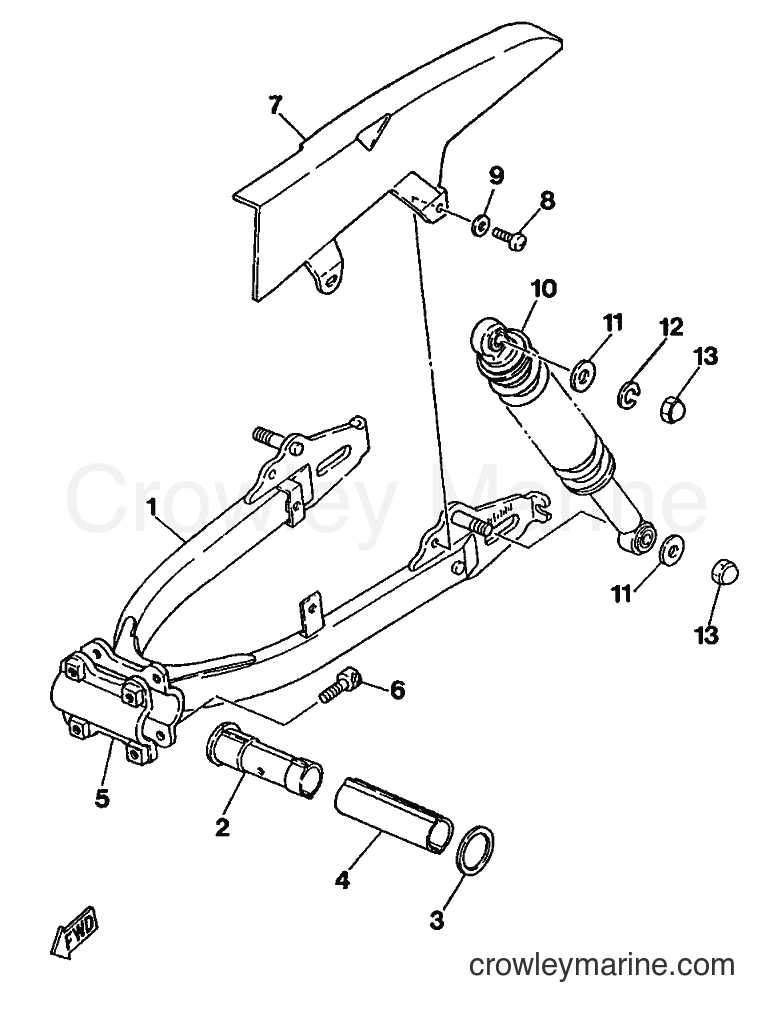 1989 Scooter ME50 - ME50 (3UD1) [999] - REAR SUSPENSION