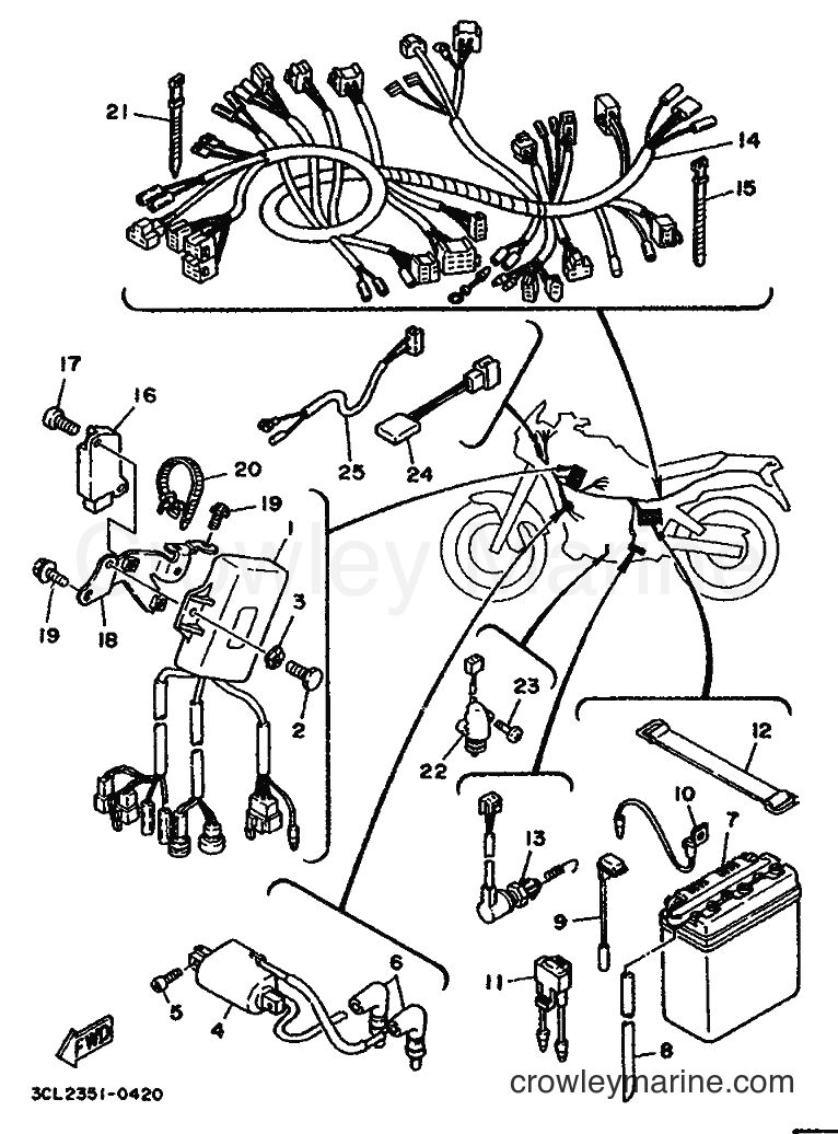 1990 Dirt Bike TDR250 - TDR250 (3CK2) [999] - ELECTRICAL 1