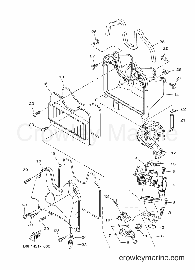 Yamaha Motors T115FL-2P (B6F1) [010] - INTAKE
