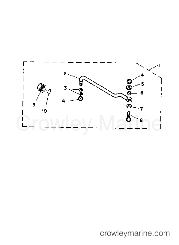 Yamaha Motors 90ETLG - STEERING GUIDE ATTACHMENT