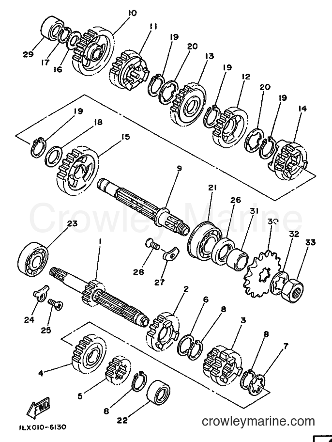 Yamaha Motors YZ125 (2HG) [999] - TRANSMISSION