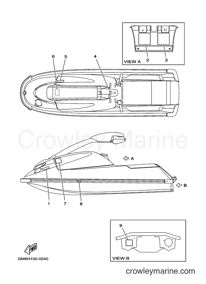 Yamaha Motors JET FOR SJ700AY (64VA) [03A] - IMPORTANT LABELS 3