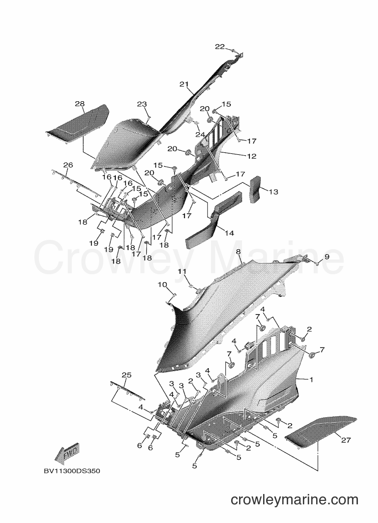 2017 Scooter XP530E-A - XP530E-A (BV11) [010] - STAND & FOOTREST 2