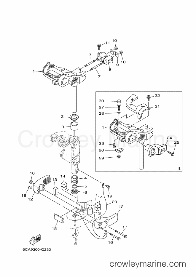 Yamaha Motors F9.9HMHL (6CA9) [130] - BRACKET 2