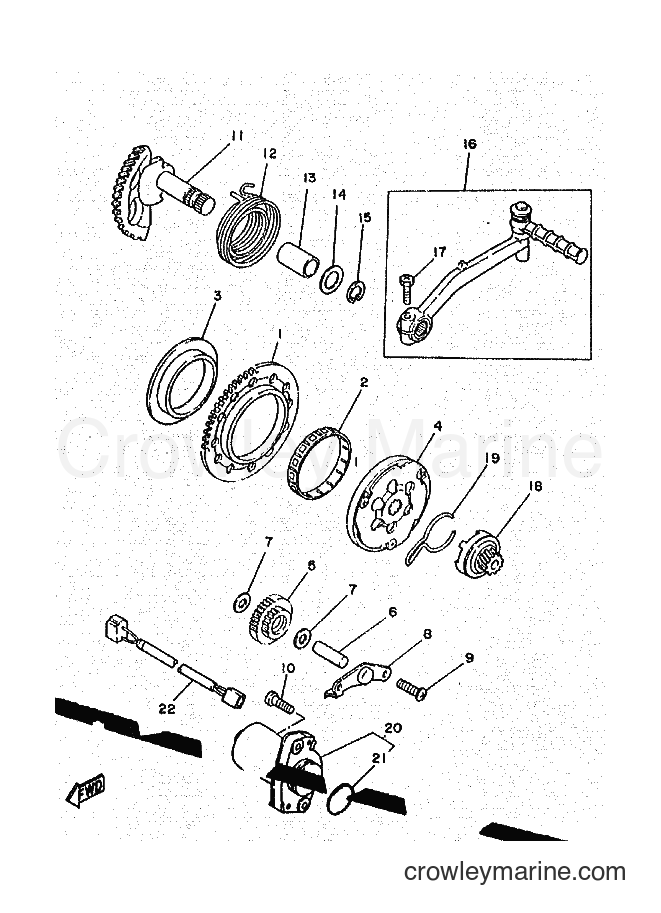 1996 Scooter CY50R - CY50R (3WG7) [999] - STARTER