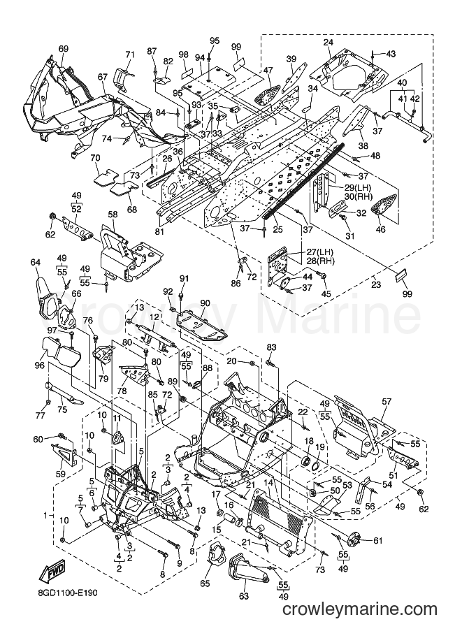 2006 Snowmobile RX10GT - RX10GT (8GD2) [010] - FRAME