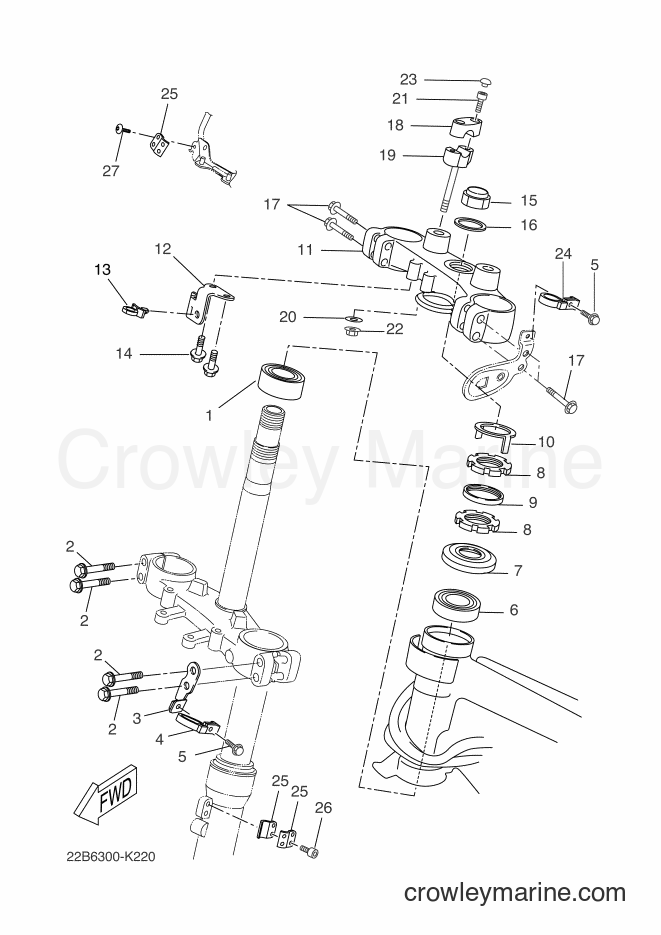 2011 Dirt Bike WR125X - WR125X (22B6) [080] - STEERING 2