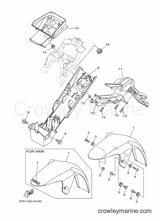 2014 Sport Bike YZF-R15 - YZF-R15 (2PL1) [010] - FENDER
