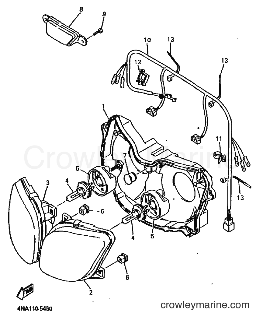 1996 Sport Bike YZF600R - YZF600R (4NE2) [010] - HEADLIGHT