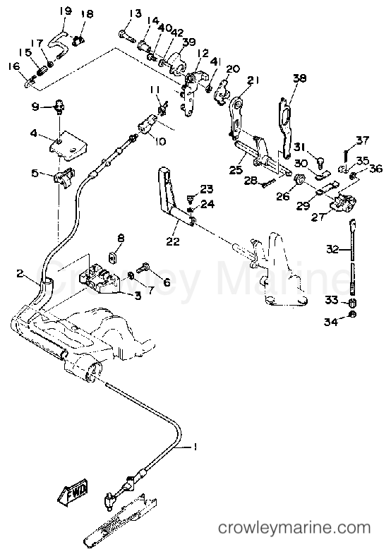 Yamaha Motors F9.9SG - CONTROL ENGINE