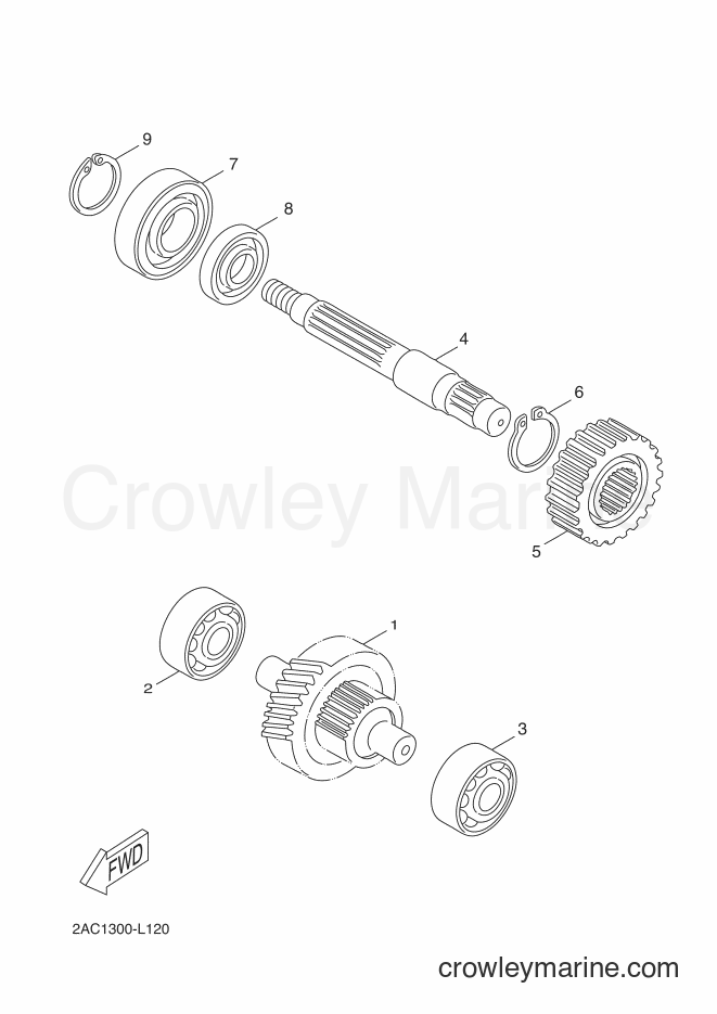 Yamaha Motors YN50F (2AC1) [080] - TRANSMISSION