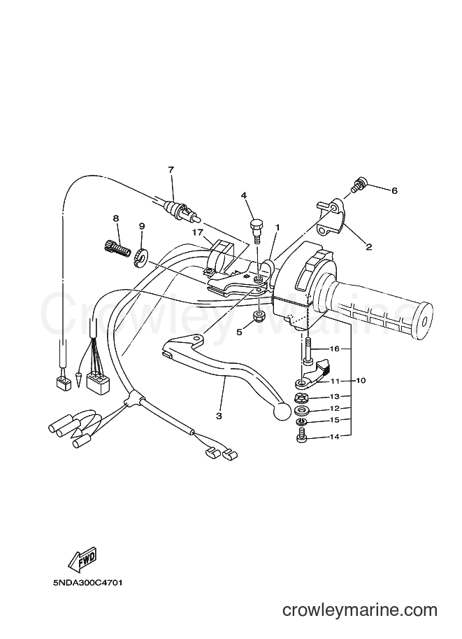 2004 ATV YFM450FWAN - YFM450FWAN (5NDA) [010] - HANDLE SWITCH & LEVER
