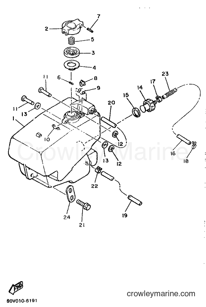 1990 Snowmobile BR250TFP - BR250TFP (86D2) [999] - FUEL TANK