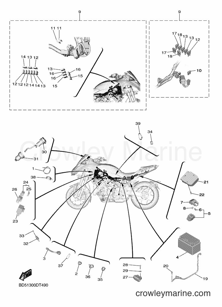 Yamaha Motors MXT850 (BD51) [050] - ELECTRICAL 1