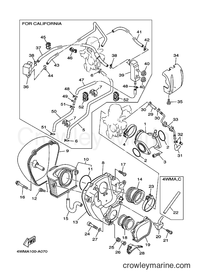 Yamaha Motors XV1600A (4WMC) [010] - INTAKE