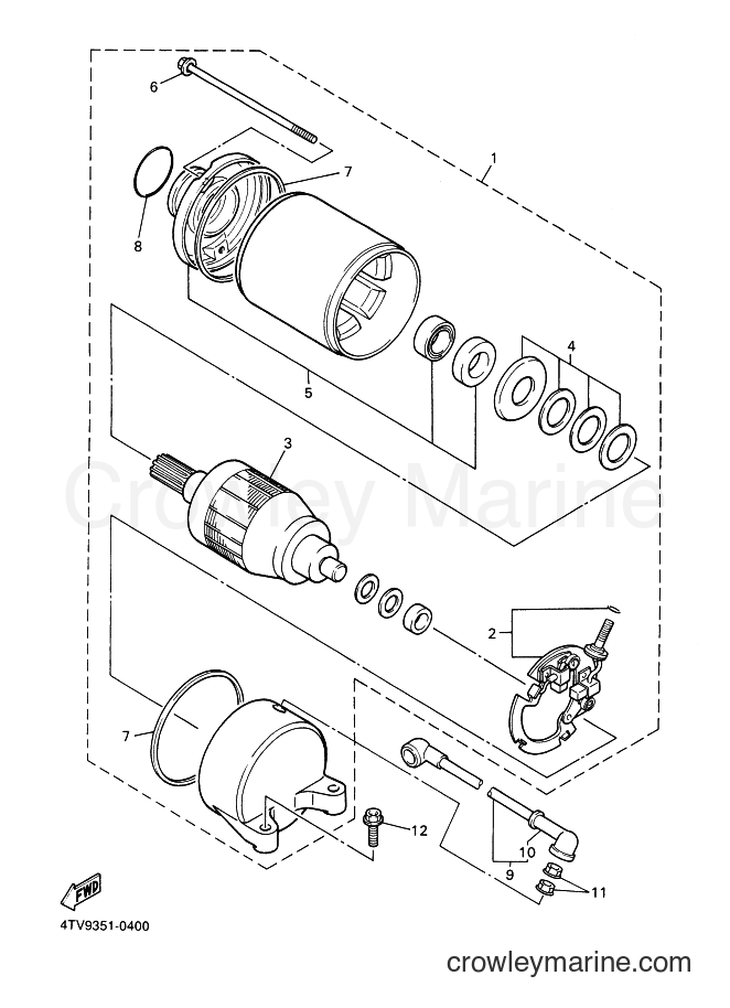 Yamaha Motors YZF600R (4WE5) [020] - STARTING MOTOR