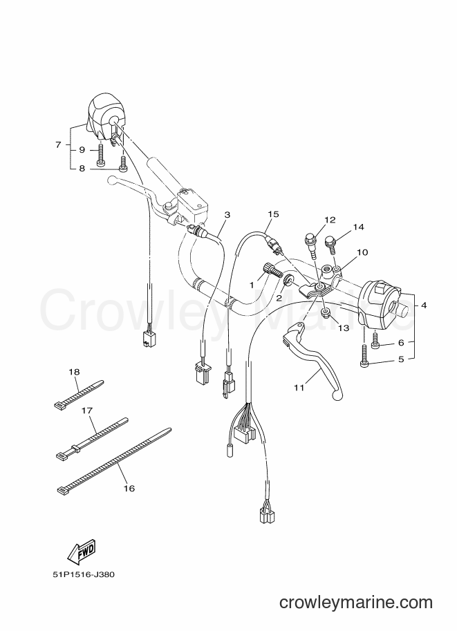 2014 Street Bike YBR125ESD - YBR125ESD (51P3) [010] - HANDLE SWITCH & LEVER