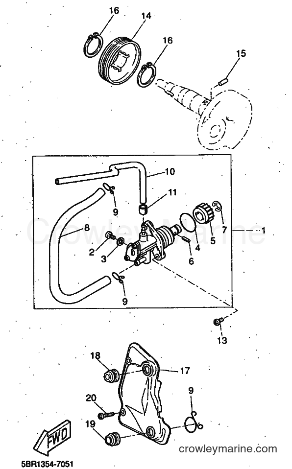 1998 Scooter YQ50 - YQ50 (5DP2) [999] - OIL PUMP