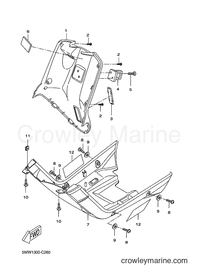 Yamaha Motors CW50L (2B61) [050] - LEG SHIELD
