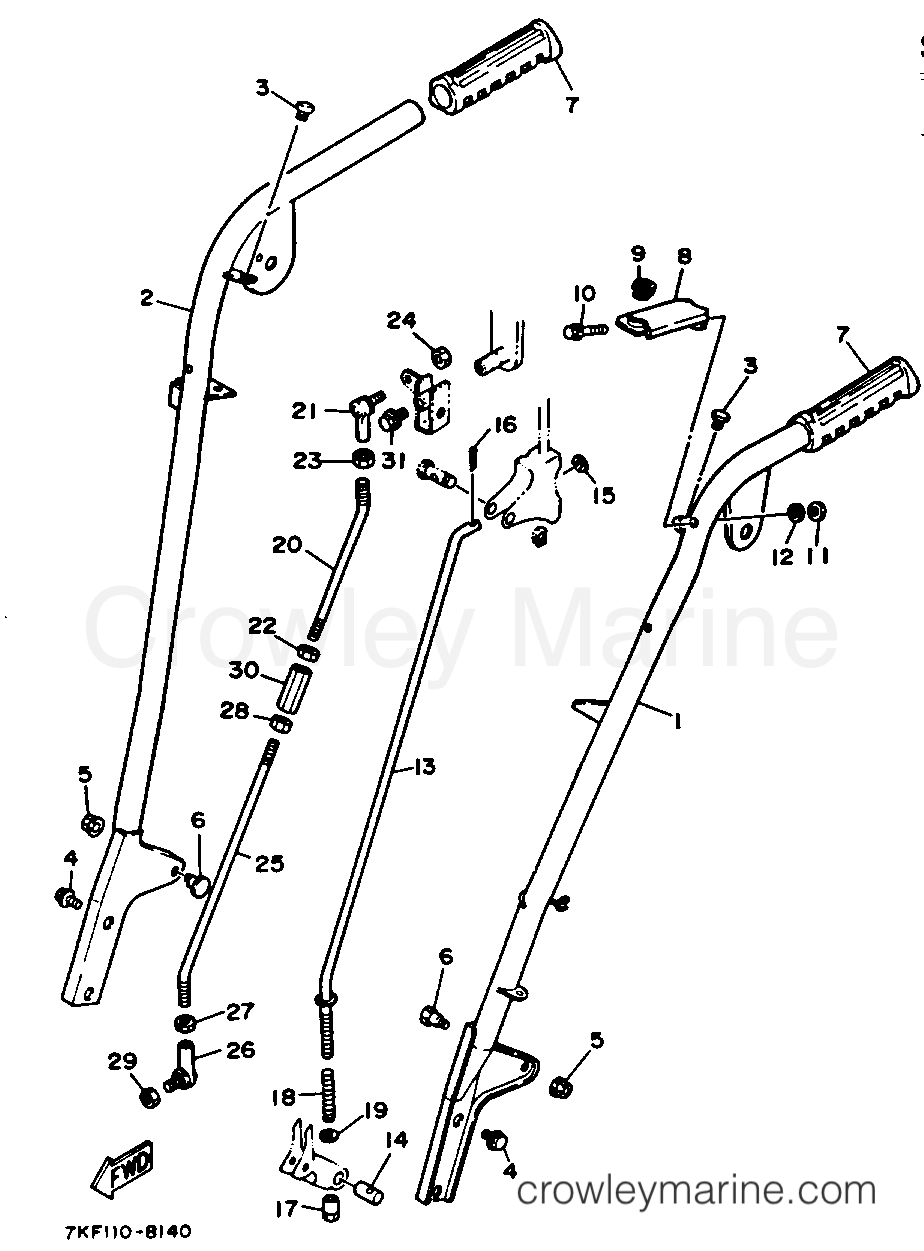 Yamaha Motors YS828TE - STEERING - LINK