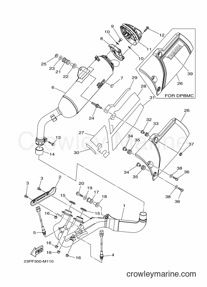 2013 Dirt Bike XT1200Z - XT1200Z (23PG) [010] - EXHAUST